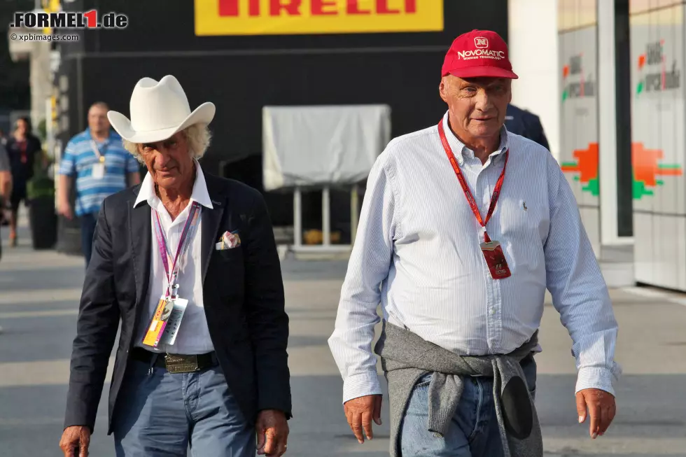 Foto zur News: Alte Bekannte vom Nürburgring 1976: Arturo Merzario und Niki Lauda