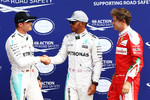 Gallerie: Nico Rosberg (Mercedes), Lewis Hamilton (Mercedes) und Sebastian Vettel (Ferrari)