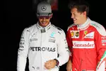 Gallerie: Lewis Hamilton (Mercedes) und Sebastian Vettel (Ferrari)