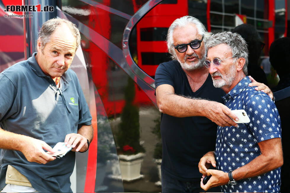 Foto zur News: Gerhard Berger und Flavio Briatore