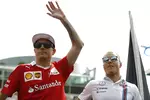 Foto zur News: Kimi Räikkönen (Ferrari) und Valtteri Bottas (Williams)