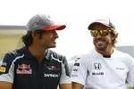 Foto zur News: Carlos Sainz (Toro Rosso) und Fernando Alonso (McLaren)