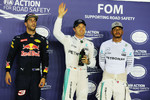 Gallerie: Daniel Ricciardo (Red Bull), Nico Rosberg (Mercedes) und Lewis Hamilton (Mercedes)