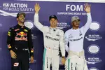 Gallerie: Daniel Ricciardo (Red Bull), Nico Rosberg (Mercedes) und Lewis Hamilton (Mercedes)