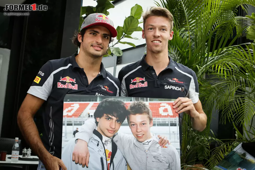 Foto zur News: Carlos Sainz (Toro Rosso) und Daniil Kwjat (Toro Rosso)