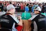 Foto zur News: Nico Hülkenberg (Force India) und Sergio Perez (Force India)