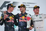 Gallerie: Max Verstappen (Red Bull), Daniel Ricciardo (Red Bull) und Nico Rosberg (Mercedes)