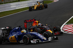 Foto zur News: Daniel Ricciardo (Red Bull) und Marcus Ericsson (Sauber)