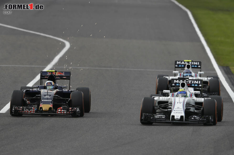 Foto zur News: Carlos Sainz (Toro Rosso), Felipe Massa (Williams) und Valtteri Bottas (Williams)