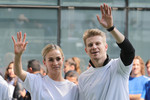 Foto zur News: Carmen Jorda und Nico Hülkenberg (Force India)