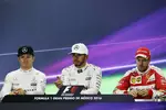 Gallerie: Nico Rosberg (Mercedes), Lewis Hamilton (Mercedes) und Sebastian Vettel (Ferrari)