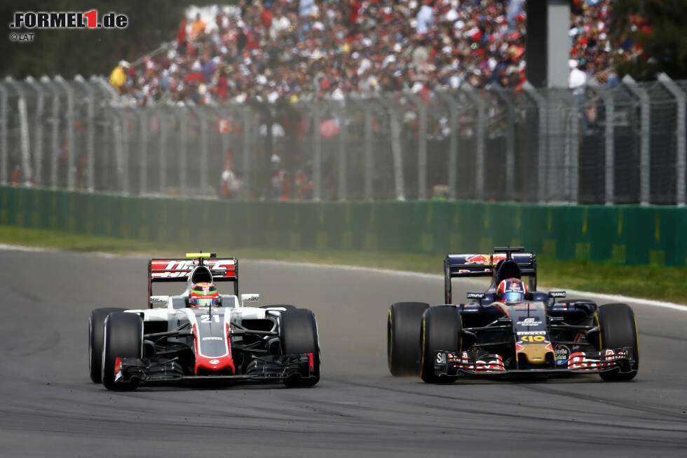 Foto zur News: Daniil Kwjat (Toro Rosso) und Esteban Gutierrez (Haas)