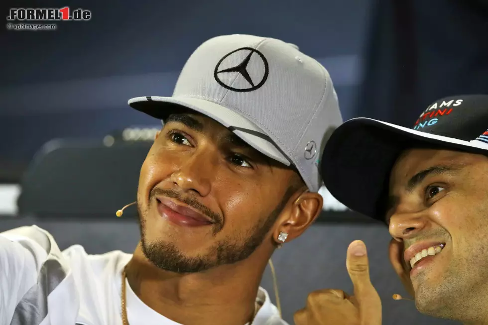 Foto zur News: Lewis Hamilton (Mercedes) und Felipe Massa (Williams)