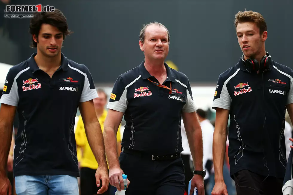 Foto zur News: Carlos Sainz (Toro Rosso) und Daniil Kwjat (Toro Rosso)