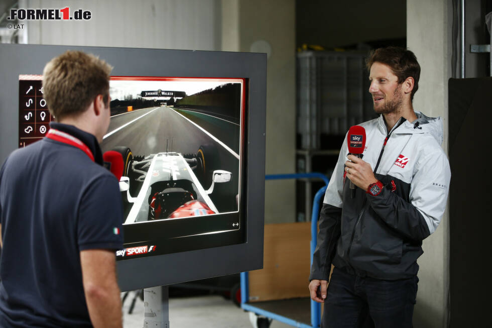 Foto zur News: Romain Grosjean (Haas) und Davide Valsecchi