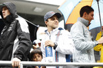 Foto zur News: Nico Hülkenberg (Force India), Felipe Massa (Williams) und Esteban Ocon (Manor)
