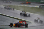 Foto zur News: Max Verstappen (Red Bull), Nico Hülkenberg (Force India), Sergio Perez (Force India) und Carlos Sainz (Toro Rosso)