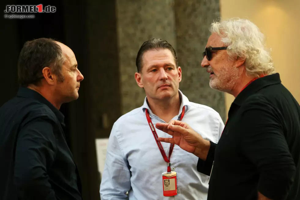 Foto zur News: Gerhard Berger, Jos Verstappen und Flavio Briatore