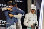Gallerie: David Coulthard, Nico Rosberg (Mercedes) und Lewis Hamilton (Mercedes)