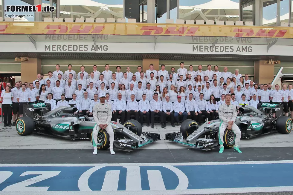 Foto zur News: Lewis Hamilton (Mercedes) und Nico Rosberg (Mercedes)