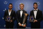 Foto zur News: Lewis Hamilton, Nico Rosberg und Daniel Ricciardo