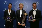 Foto zur News: Lewis Hamilton, Nico Rosberg und Daniel Ricciardo