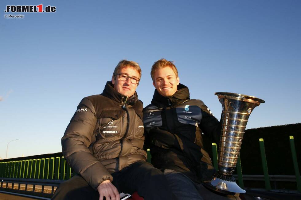 Foto zur News: Bernd Schneider und Nico Rosberg