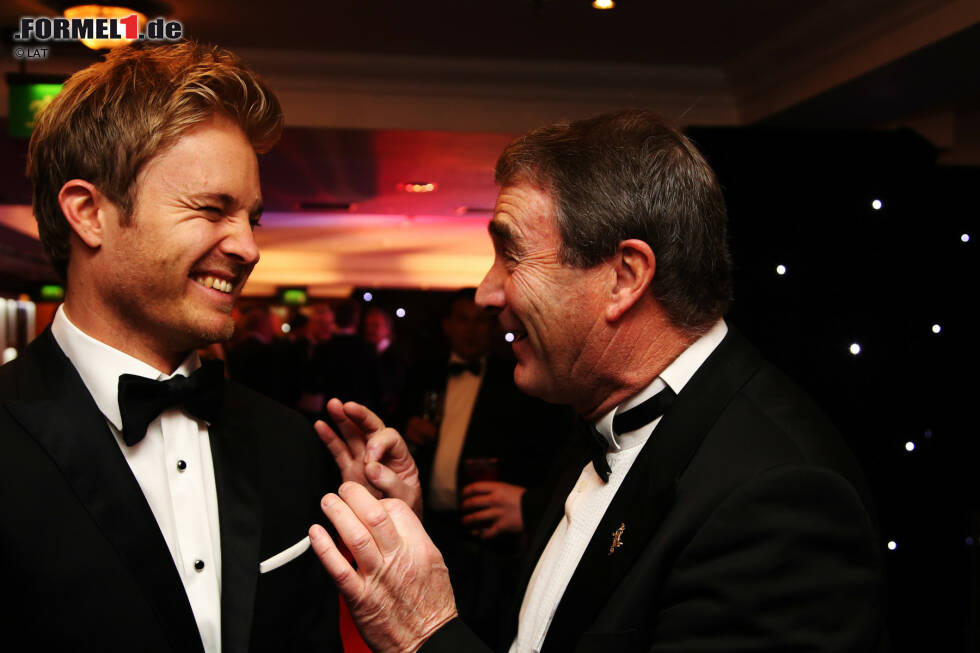 Foto zur News: Nico Rosberg (Mercedes) und Nigel Mansell