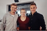 Gallerie: Nico Rosberg mit Turn-Olympiasieger Fabian Hambüchen und dem Fußballer Joshua Kimmich