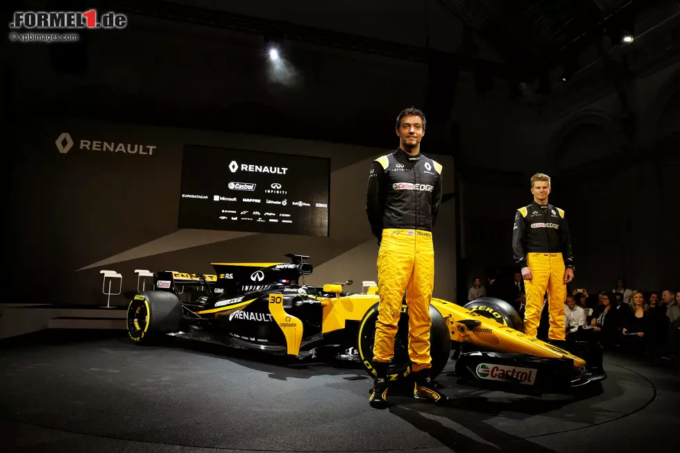 Foto zur News: Jolyon Palmer und Nico Hülkenberg (Renault)