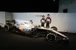 Foto zur News: Sergio Perez (Force India) und Esteban Ocon (Force India)