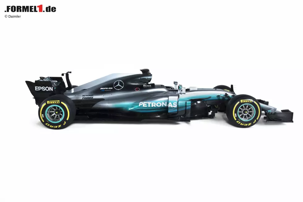 Foto zur News: Mercedes F1 W08 im Studio