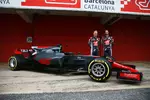 Foto zur News: Kevin Magnussen (Haas) und Romain Grosjean (Haas)