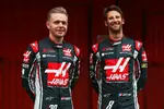 Foto zur News: Kevin Magnussen (Haas) und Romain Grosjean (Haas)