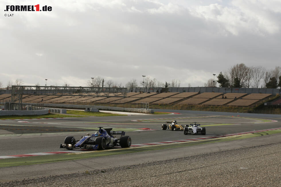 Foto zur News: Marcus Ericsson (Sauber), Felipe Massa (Williams) und Nico Hülkenberg (Renault)