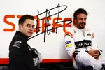 Foto zur News: Stoffel Vandoorne (McLaren) und Fernando Alonso (McLaren)