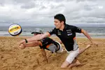 Foto zur News: Sergio Perez (Force India) und Esteban Ocon (Force India)