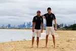 Foto zur News: Sergio Perez (Force India) und Esteban Ocon (Force India)