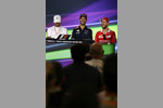 Foto zur News: Lewis Hamilton (Mercedes), Daniel Ricciardo (Red Bull) und Sebastian Vettel (Ferrari)