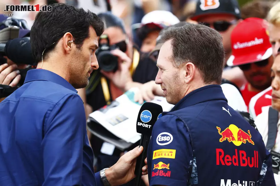 Foto zur News: Mark Webber und Christian Horner