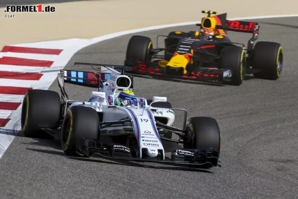 Foto zur News: Felipe Massa (Williams) und Max Verstappen (Red Bull)