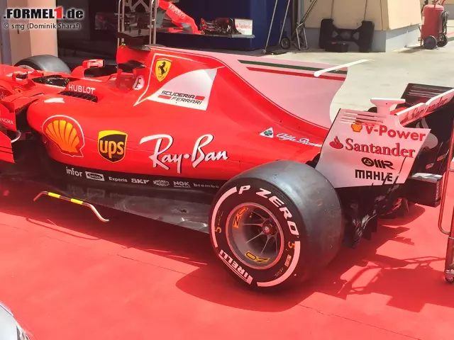 Foto zur News: Ferrari SF70H: In Bahrain gibt es Gerüchte über einen flexiblen Unterboden