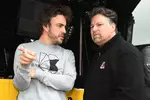 Foto zur News: Fernando Alonso (McLaren) und Michael Andretti