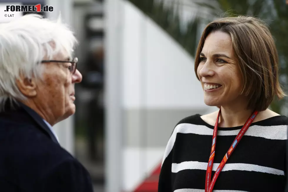 Foto zur News: Bernie Ecclestone und Claire Williams