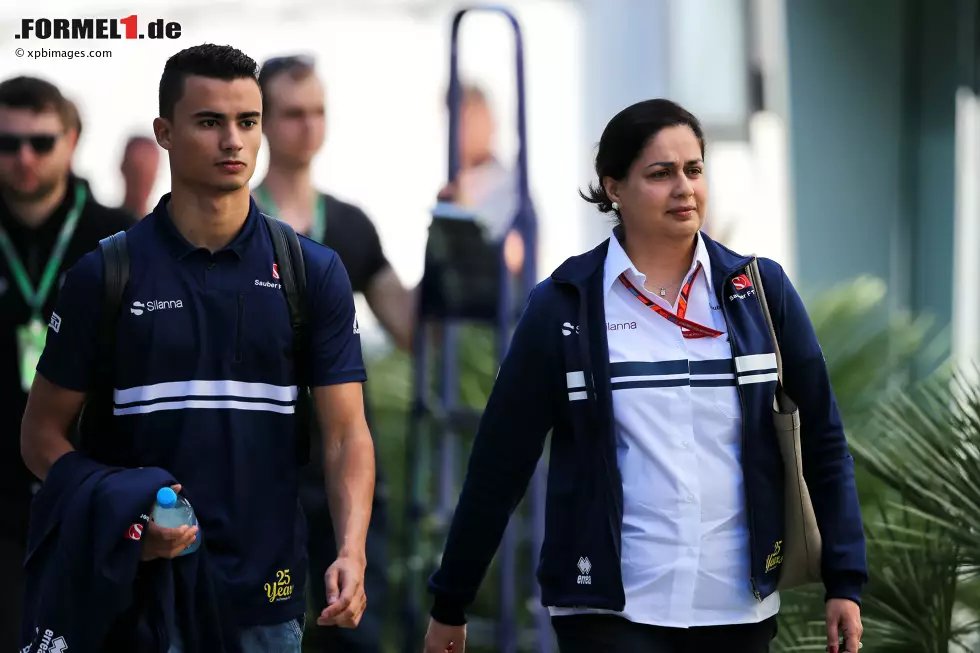 Foto zur News: Pascal Wehrlein (Sauber) und Monisha Kaltenborn