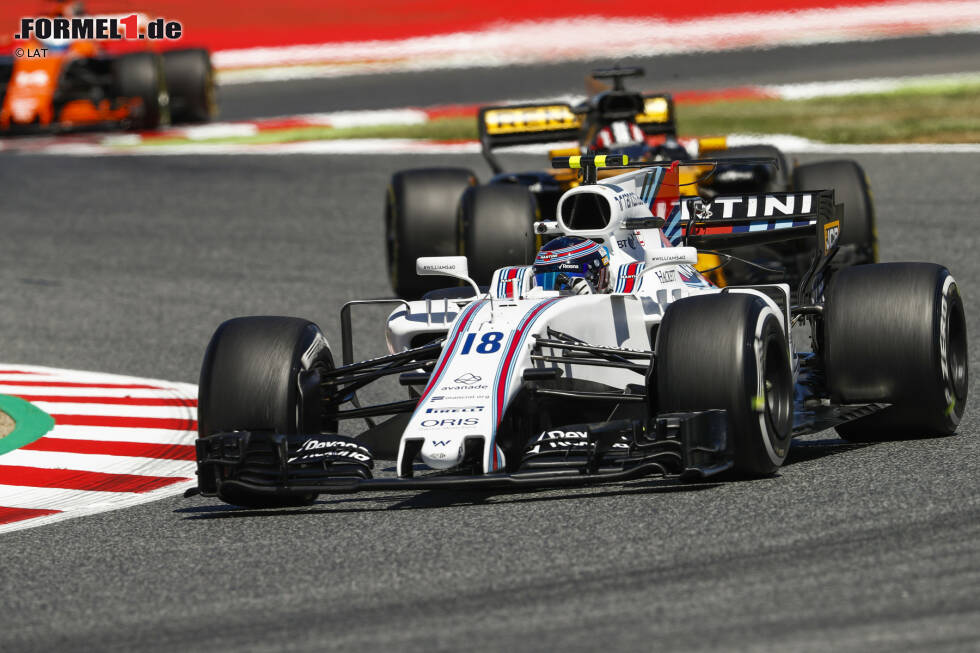 Foto zur News: Lance Stroll (Williams) und Nico Hülkenberg (Renault)