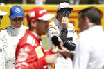 Foto zur News: Valtteri Bottas (Mercedes), Sebastian Vettel (Ferrari) und Fernando Alonso (McLaren)