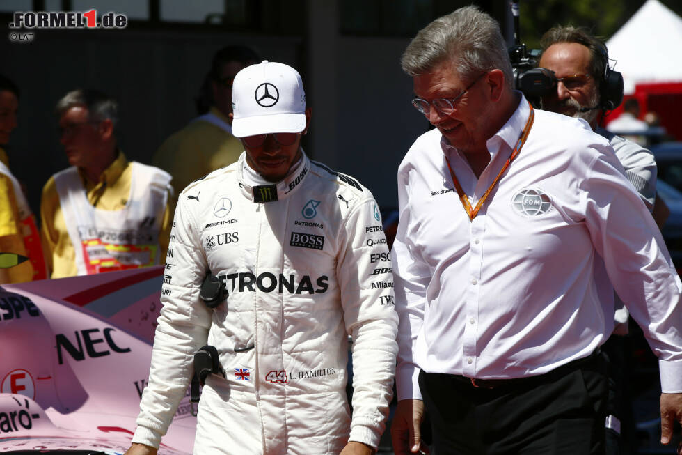 Foto zur News: Lewis Hamilton (Mercedes) und Ross Brawn