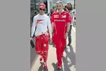 Foto zur News: Maurizio Arrivabene und Sebastian Vettel (Ferrari)