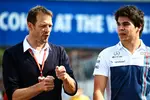 Foto zur News: Alexander Wurz und Lance Stroll (Williams)